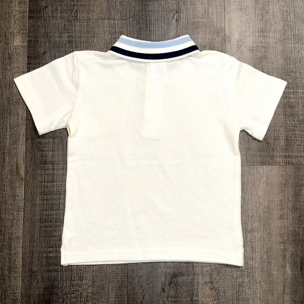 💞 New Baby & Toddler Boy Size 24 Months White Short Sleeve Polo Shirt